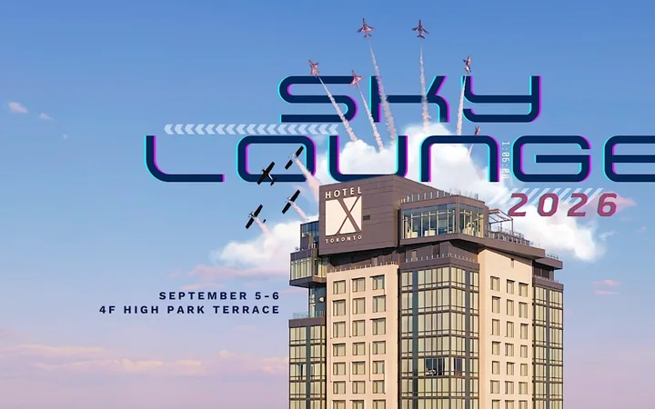 Hotel X Toronto 的 Sky Lounge 体验(Snowbirds 告别场)