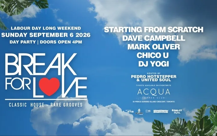 Break For LOVE“从白天到夜晚的露台派对”劳动节周日